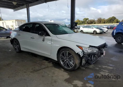 2014 Infiniti Q50 Hybrid Premium from USA, damaged, VIN JN1AV7APXEM692054